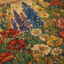 Gustav Klimt Inspired Flower Garden Doormat - Art Nouveau Coir Entry Mat - thumbnail 2