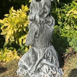 Stone Garden Cute Praying Girl Large Statue Ornament - thumbnail 4