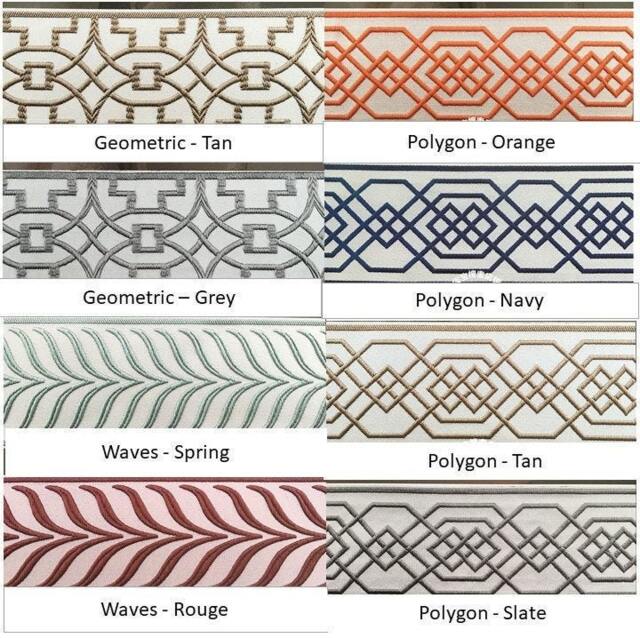 Drapes With Ribbon Trims, Add Fabric Trim To Your Drapes, Curtains, Drapery Banding, Upscale Designer Draperies, 3 - image 1