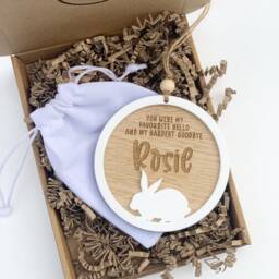 Rabbit Ornament - Memorial Gift Remembrance Loss Lover Pet - thumbnail 3