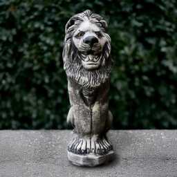 Large Lion Sculpture Concrete Guardian Statue Outdoor Animal Figurine Cement Wildlife Decoration Garden Ornament Front Door Art Gift - thumbnail 1