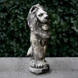 Large Lion Sculpture Concrete Guardian Statue Outdoor Animal Figurine Cement Wildlife Decoration Garden Ornament Front Door Art Gift - thumbnail 3