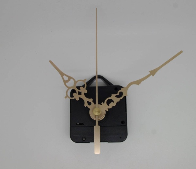 Clock Mechanism + Gold-style Hands 6.8/9.8cm - image 1