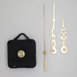 Clock Mechanism + Gold-style Hands 6.8/9.8cm - thumbnail 2
