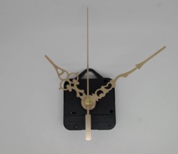 Clock Mechanism + Gold-style Hands 6.8/9.8cm - thumbnail 1