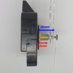 Clock Mechanism + Gold-style Hands 6.8/9.8cm - thumbnail 4
