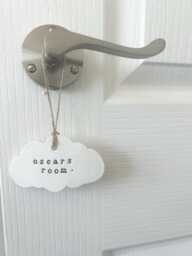 Children's Door Sign - Name For Nursery Plate Sign Playhouse Handle Bedroom Sign - thumbnail 1
