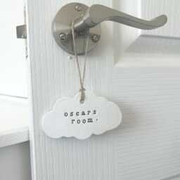Children's Door Sign - Name For Nursery Plate Sign Playhouse Handle Bedroom Sign - thumbnail 3