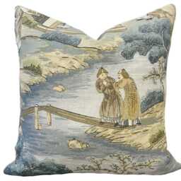 Lee Jofa Trim River Aqua Cushion Cover Pillow Double Sided - thumbnail 2