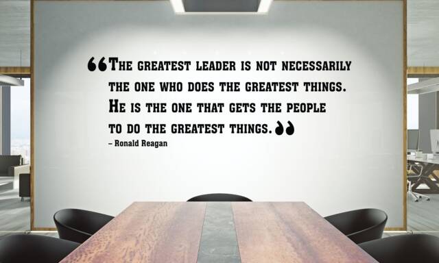Teamwork Quote Vinyl Wall Decal Office Decor, Motivational Art 2125Re - image 1