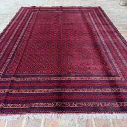 6x9 Handwoven Afghan Bokhara Wool Rug - Premium Geometric Oriental Carpet Sophisticated Area For Office, Living Room, Hallway, Bedroom - thumbnail 2