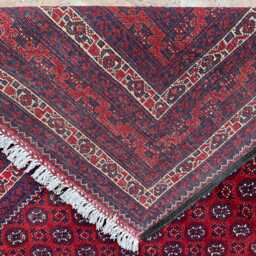 6x9 Handwoven Afghan Bokhara Wool Rug - Premium Geometric Oriental Carpet Sophisticated Area For Office, Living Room, Hallway, Bedroom - thumbnail 4
