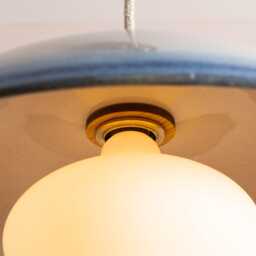Blue & White Dusk Ceramic Lamp Shade Pendant Set - thumbnail 3