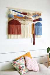 Handmade Woven Tapestry - Large Boho Fiber Art For Commercial Spaces, Neutral Textured Wall Decor Offices - thumbnail 1