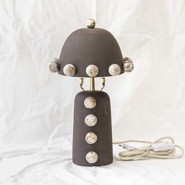 Handmade Ceramic Table Lamp - G9 Bulb, Modern Bedside Lighting - image 1
