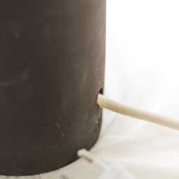 Handmade Ceramic Table Lamp - G9 Bulb, Modern Bedside Lighting - thumbnail 4