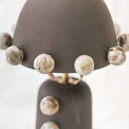 Handmade Ceramic Table Lamp - G9 Bulb, Modern Bedside Lighting - thumbnail 3