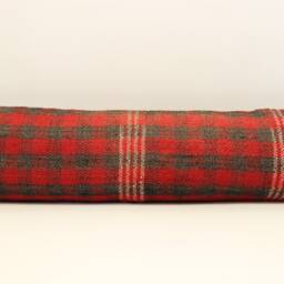 Handmade King Kilim Lumbar Pillow Cover, Turkish Oriental Wool - 12x48 Inch - thumbnail 2