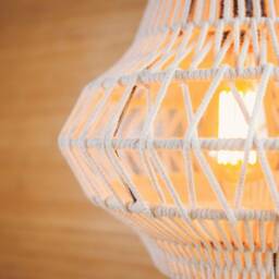 Handmade Macrame Pendant Light, Boho Chandelier Lighting - thumbnail 3