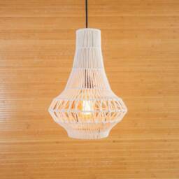 Handmade Macrame Pendant Light, Boho Chandelier Lighting - thumbnail 2