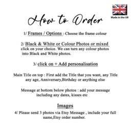 Personalised Prom Photo Frame 3 Collage Frame, Any Title Custom Keepsake - thumbnail 3