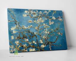 Van Gogh Almond Blossoms Canvas Art Flowers Oil Painting Wall Decor Print Picture -C431 - thumbnail 1