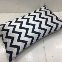 Ikat Silk Pillow Cover 12x20, Hand-Dyed Accent - thumbnail 4