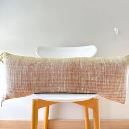 Brown Dot Block Print Mudcloth Hmong Pillow Case - thumbnail 1