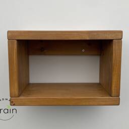 Handmade Floating Bedside Table - Choice Of Colors 40cm W X 22cm D 27cm H Chunky 3.5cm Timber - thumbnail 3
