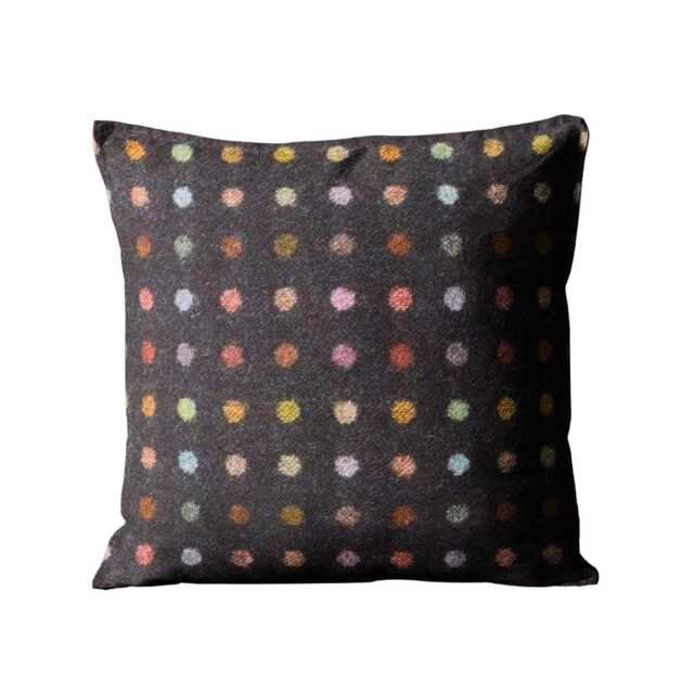 Abraham Moon, Multispot, Pure 100% Wool Double-Sided Navy Cushion Cover - image 1