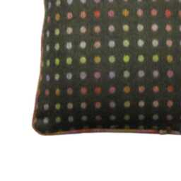 Abraham Moon, Multispot, Pure 100% Wool Double-Sided Navy Cushion Cover - thumbnail 3