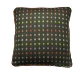Abraham Moon, Multispot, Pure 100% Wool Double-Sided Navy Cushion Cover - thumbnail 2