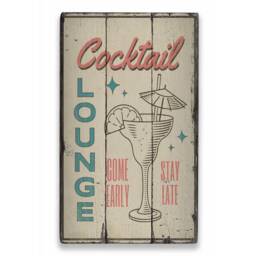 Tropical Lounge, Wooden Cocktail Decor, Love To Drink, Drink Fun Sign, Sale Wall Decor - Old Signs - thumbnail 2