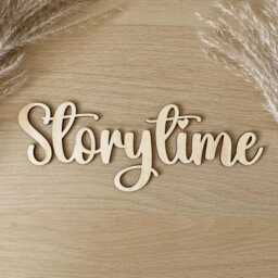 story Time Wall Sign. Wooden Nursery Baby Bedroom Quote. Shower Gift. Nursery, Children's Bedroom, Reading Corner Playroom Decor - thumbnail 2