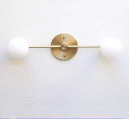 Bathroom Vanity Light, Light Fixture, Mid Century Brass Wall Sconce Light, Ul Listed. Yg-Ppq4/6 No.0026