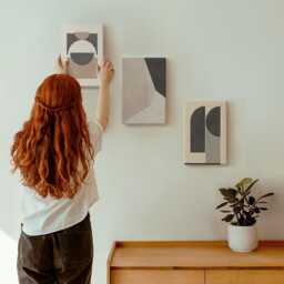 Canvas Set Of 3 - Shapes in Shades Beige & Brown, Wall Art, Abstract Hanging Piece - thumbnail 3