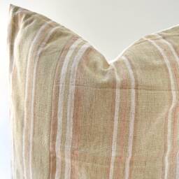 Brown Tribal Hemp Hand Woven Natural Dye Color Pillow Cover - thumbnail 1