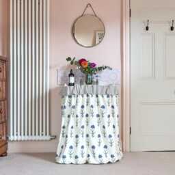 Laura Ashley Sink Curtain, Striped Cotton Flop Over, Made To Measure - thumbnail 2