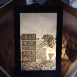Hand Made Personalised Photo Lantern/Lamp. Light Up Photos.remembering Loved Ones At Wedding - in Loving Memory- Mother's Day - thumbnail 3