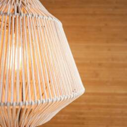 Handmade Macrame Lamp Shade, Boho Chandelier, Modern Ceiling Light - thumbnail 3