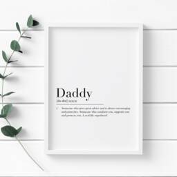 Dad Definition Print, Fathers Day, Dada, Papa, Daddy, Print, Dad, Daddy Definition, Dad Picture, Fathersgift, Day Present - thumbnail 2