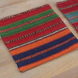 "Set Of 3 Pcs, Kilim Pillow Cover, Vintage Pillow, 13.98"" X 26.38" - thumbnail 2