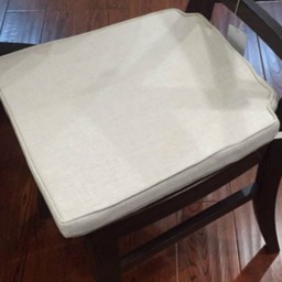 Natural Linen Chair Seat Cover, Slipcover, Custom Made To Fit - thumbnail 3