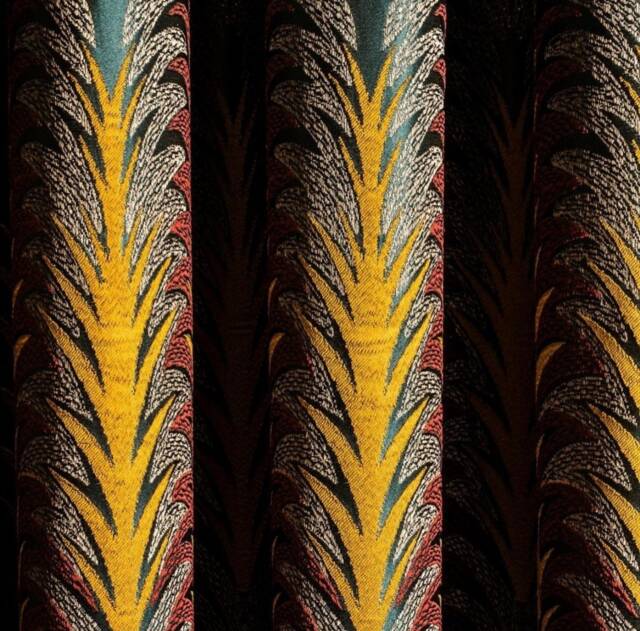 striped Patterned Curtain Panel Custom Size Luxury Drape - image 1