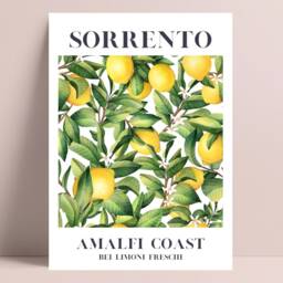 Italian Fruit Print, Set Of 3 Art Prints, Wall Art, Kitchen Home Decor, Posters - thumbnail 3