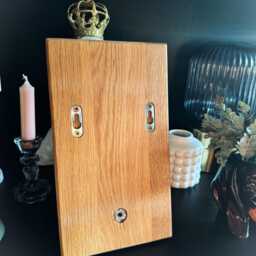 Solid Oak Guitar Holder - Personalised Wall Hanging Stand Gift For Music Lovers - thumbnail 2