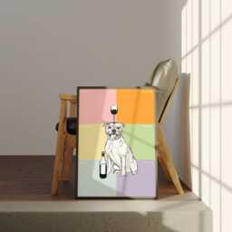 staffordshire Bull Terrier Print Customisable Colors, Dog Lover Gift - thumbnail 2