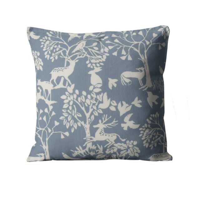 Cushion Cover, Studio G Fabrics, Vilda, Scandi Woodland Design, Duck Egg Blue & White Cotton, Throw Pillow Home Decor - image 1