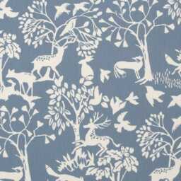 Cushion Cover, Studio G Fabrics, Vilda, Scandi Woodland Design, Duck Egg Blue & White Cotton, Throw Pillow Home Decor - thumbnail 2
