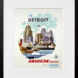 Detroit Art Travel Poster Print Michigan Home Wall Decor - xr347 - thumbnail 2